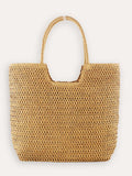 Ring Handle Woven Tote