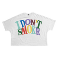 I Dont Smoke Streetwear Cropped Boxy Tee Unisex Cotton 280GSM Heavyweight Cotton Tee