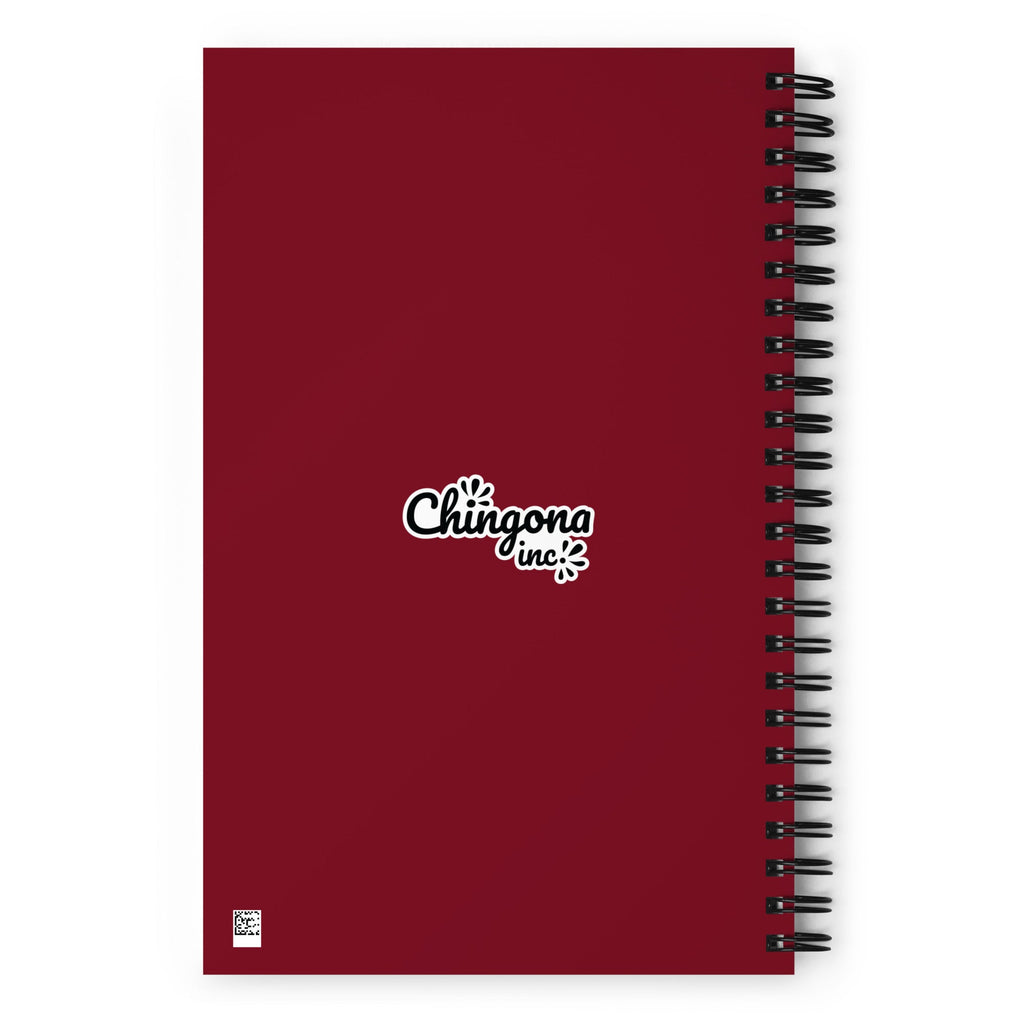 La Trabajadora Social Burgundy Suit  Spiral notebook