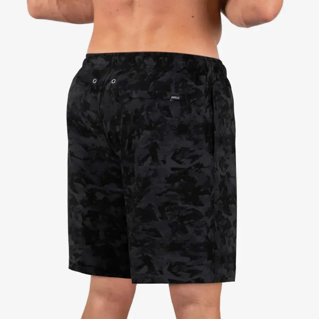 Men’s Premium Compression-Lined Hybrid Shorts – Street Camo