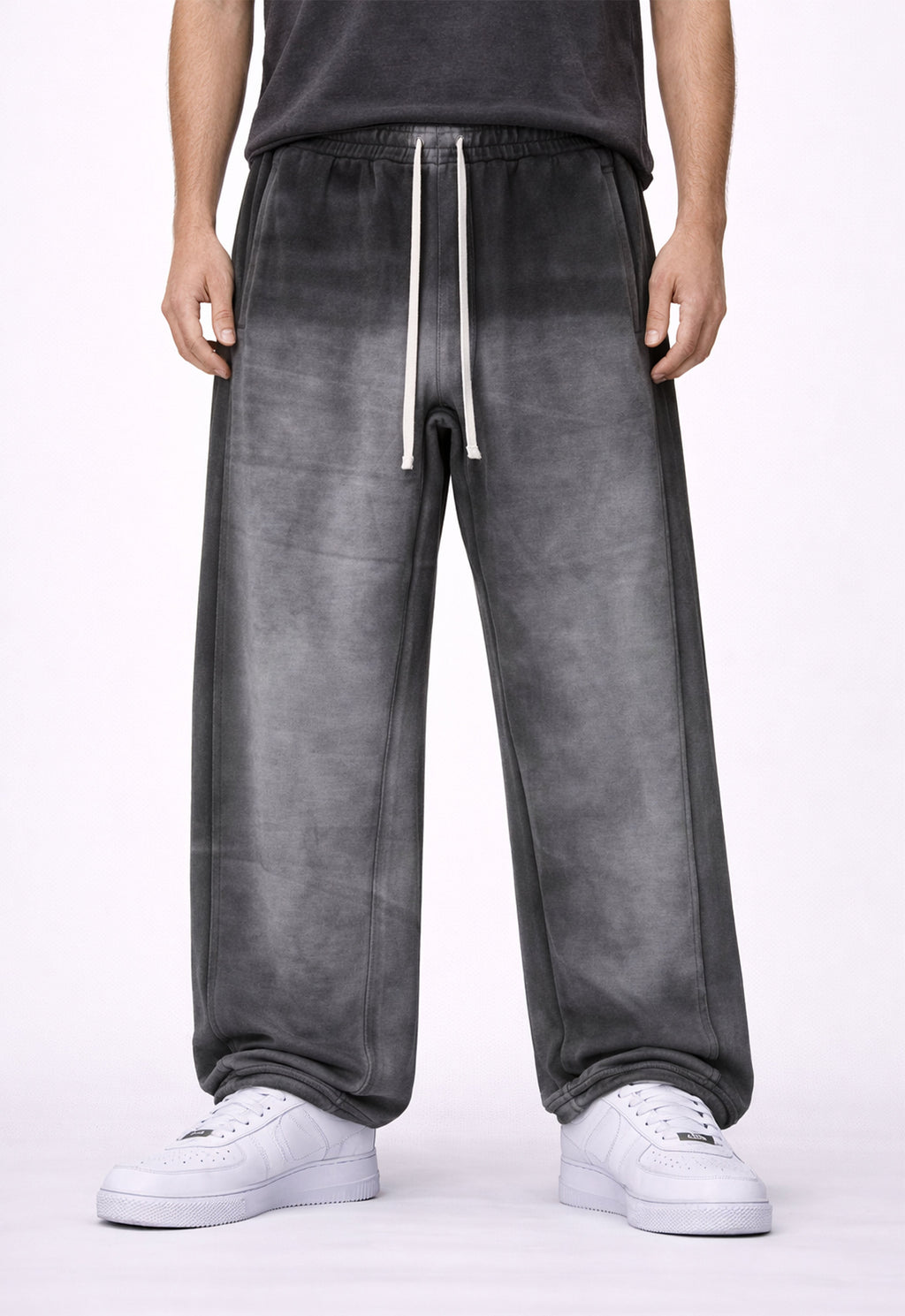 CHARCOAL DIPPED SWEATPANTS