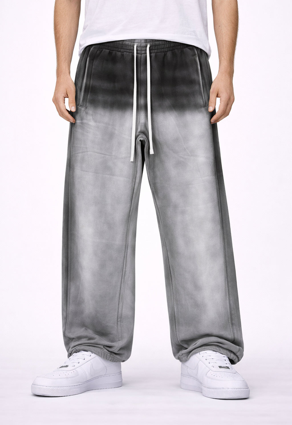 NOIR DIPPED SWEATPANTS