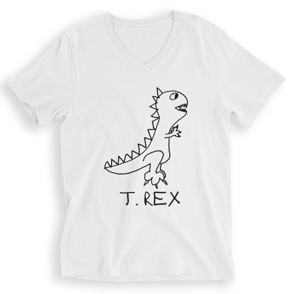 T Rex - V-Neck T-Shirt