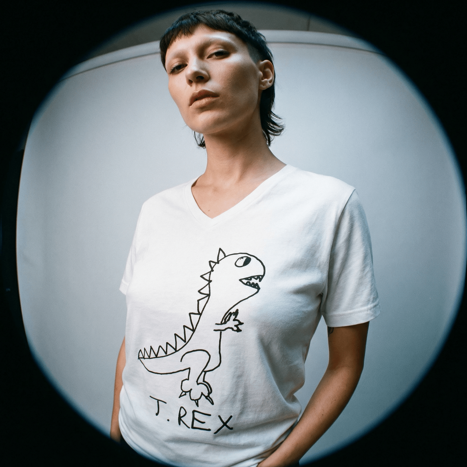 T Rex - V-Neck T-Shirt