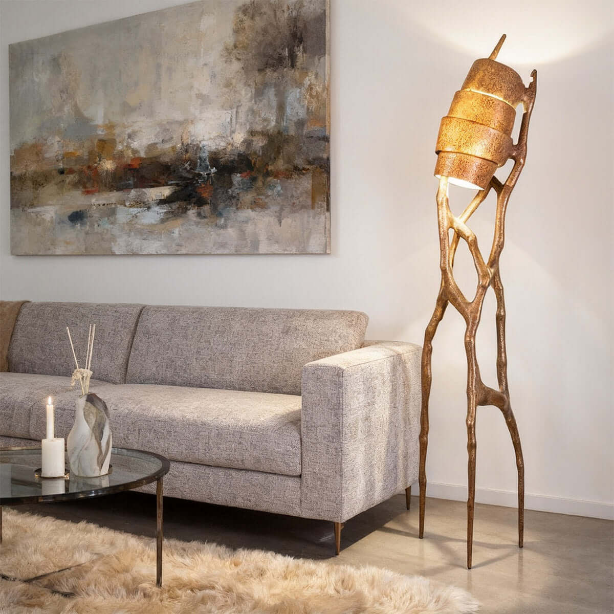 Teyra Sculpture Floor Lamp