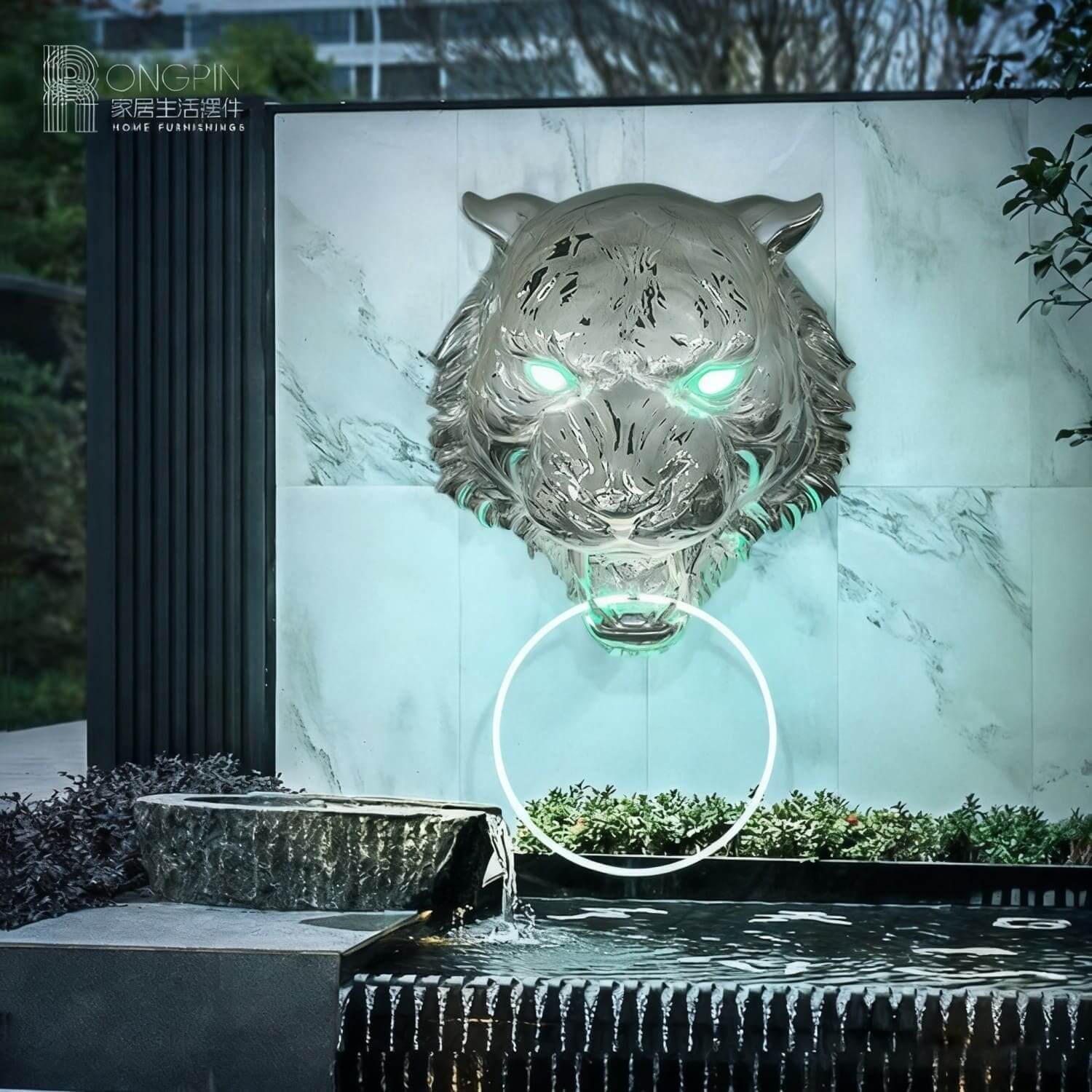 Tiger Head Wall Sconce
