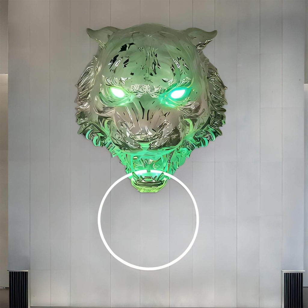 Tiger Head Wall Sconce