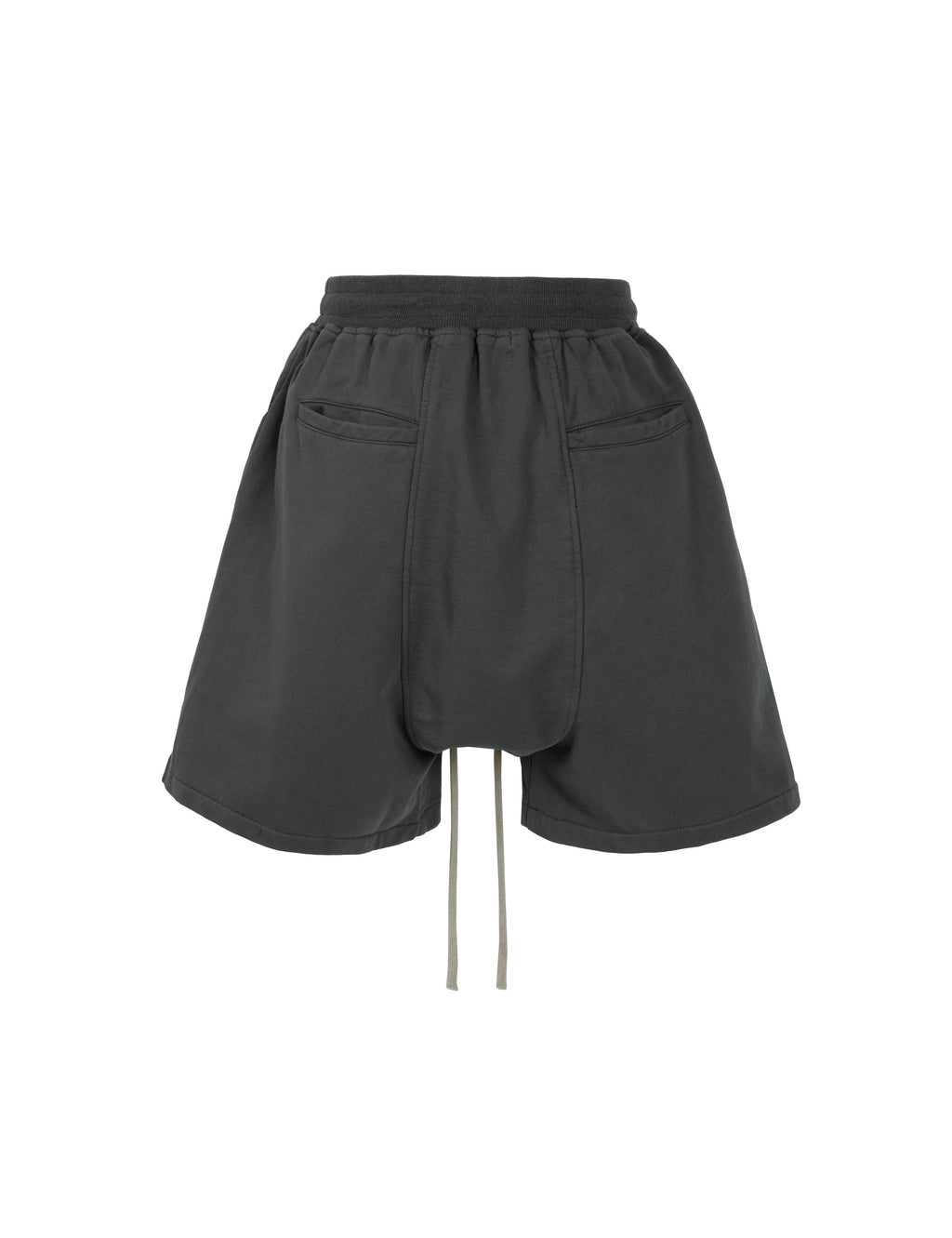 GREY ZIP DRAWSTRING CARGO SHORTS