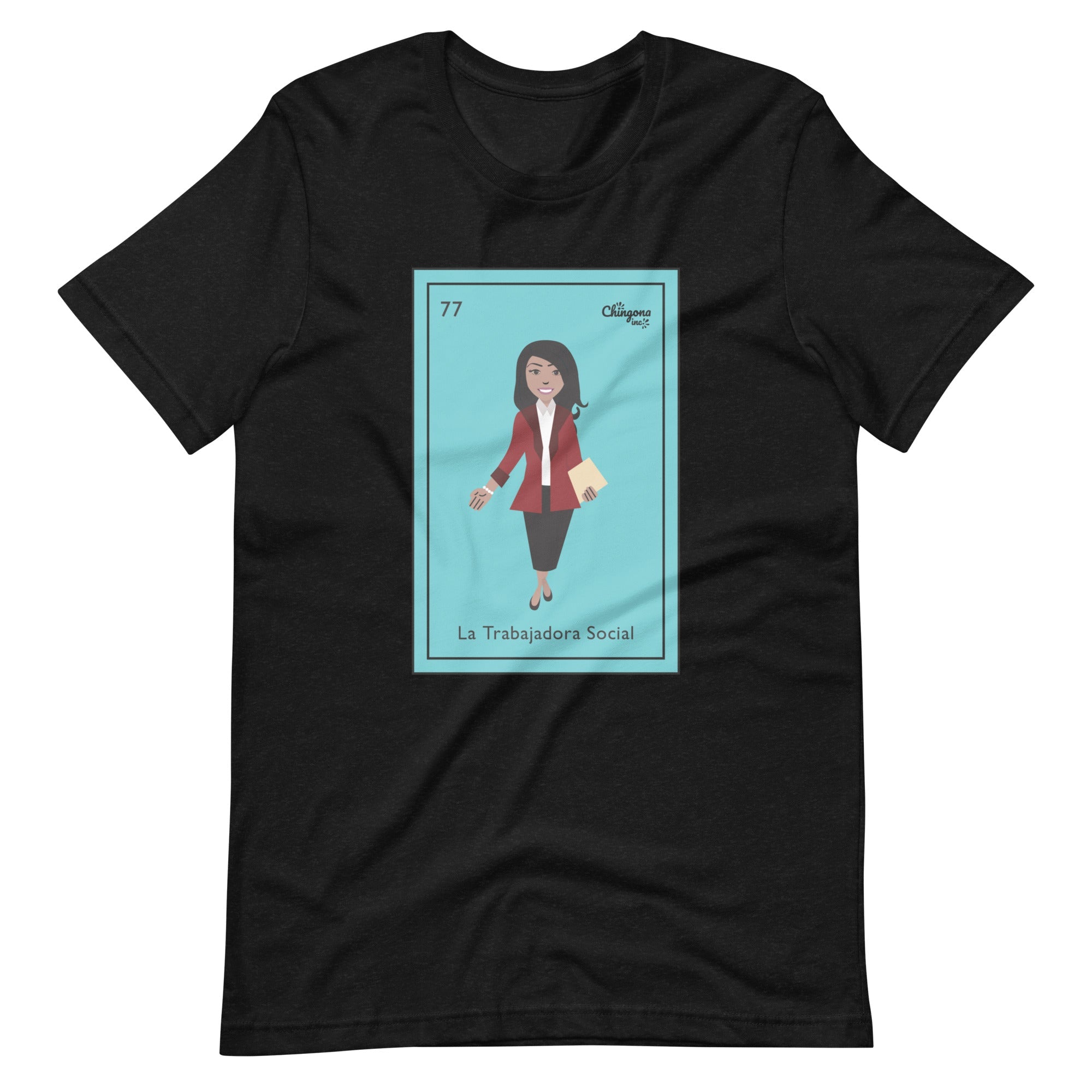 La Trabajadora Social Burgundy Suit T-Shirt