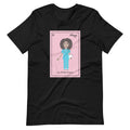 La Enfermera Curly Hair Loteria Card T-Shirt