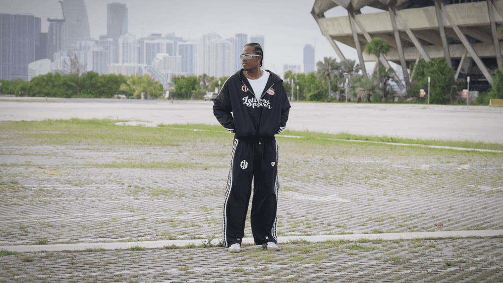 Red Letters x Cam Newton Rhinestone Hoodie - Black