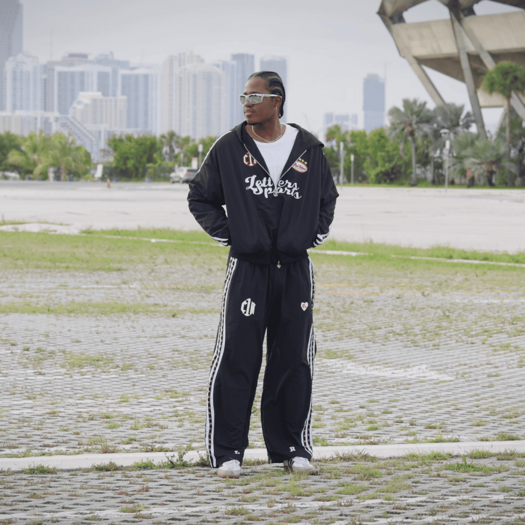 Red Letters x Cam Newton Rhinestone Hoodie - Black