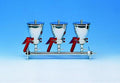 Whatman 10445835 Multiple Filtration Apparatus, Three-Place Filtration, Stainless Steel 500mL, 47/50mm, AS310/3, Support Screen