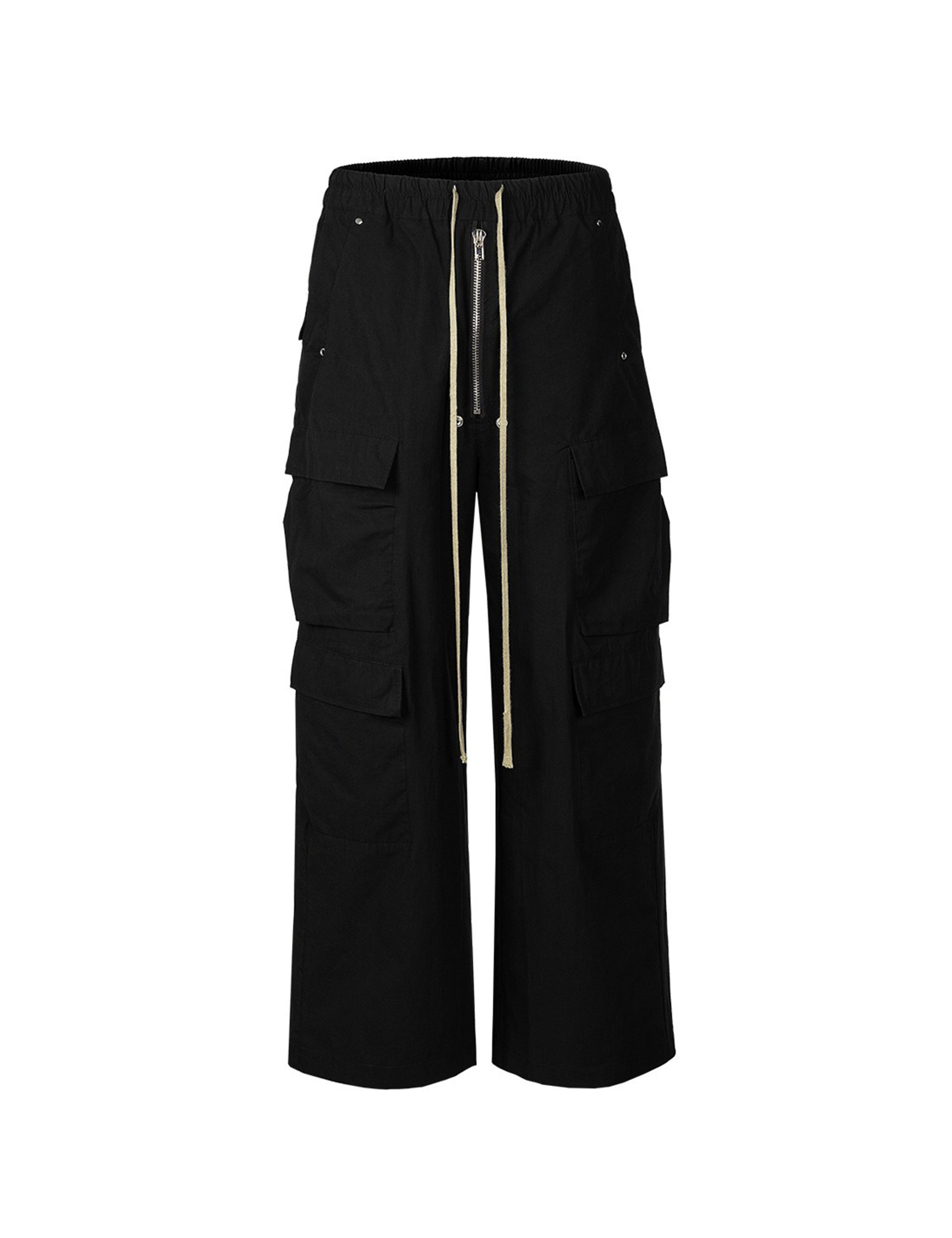 NYLON DRAWSTRING CARGO PANTS