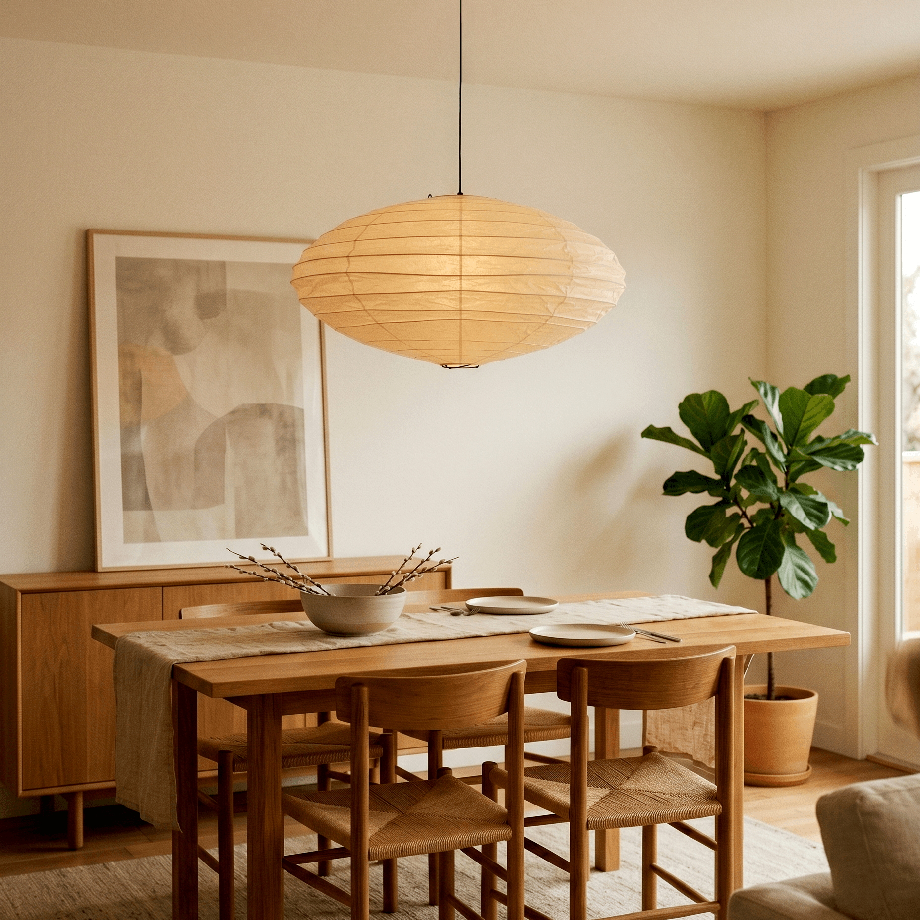 Washi Paper EN Series Pendant Light