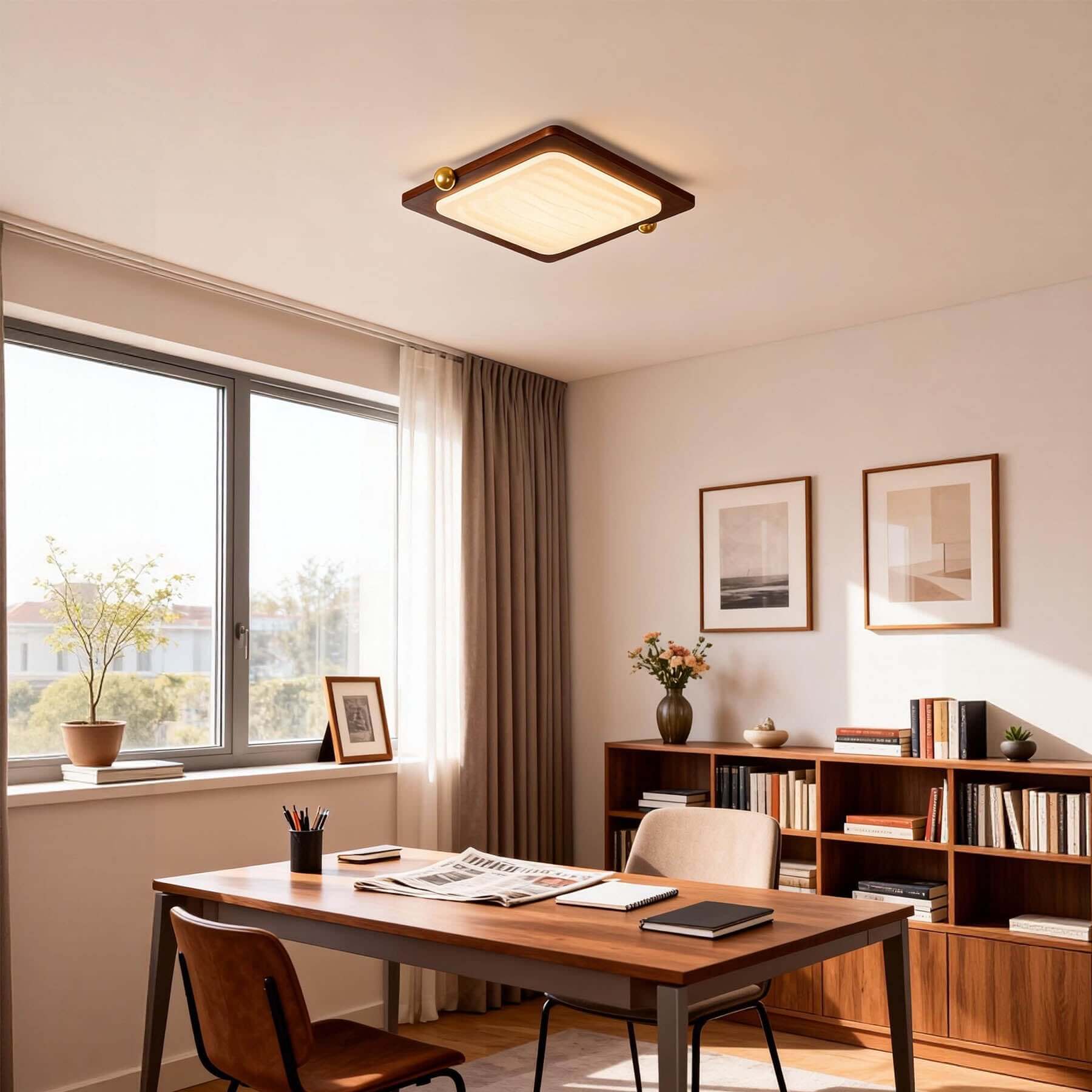 Wevre Square Ceiling Light