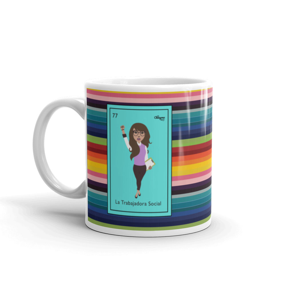 La Trabajadora Social Serape Mug