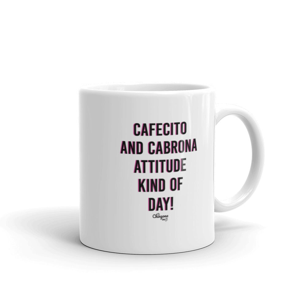 Cafecito and Cabrona Attitude Latina Mug