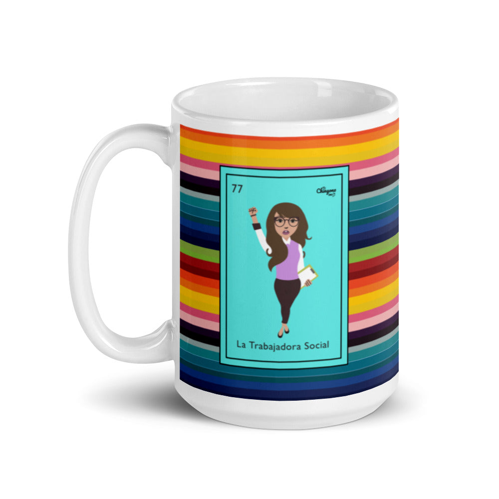 La Trabajadora Social Serape Mug