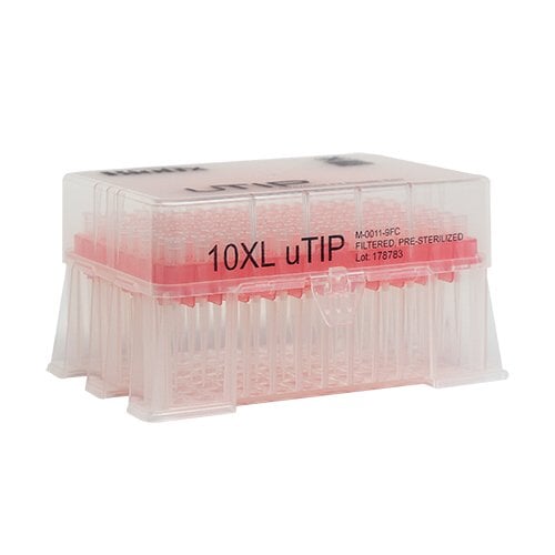 Biotix 63300049 Universal Pipette Tips 0.5-10 μL  XL Racked, Sterilized, 10 racks of 96/pack (Rainin Alternative)