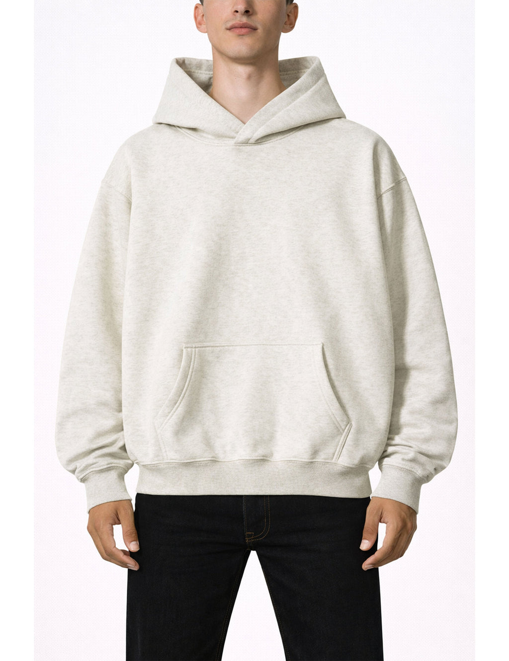 BEIGE HEATHER HOODIE